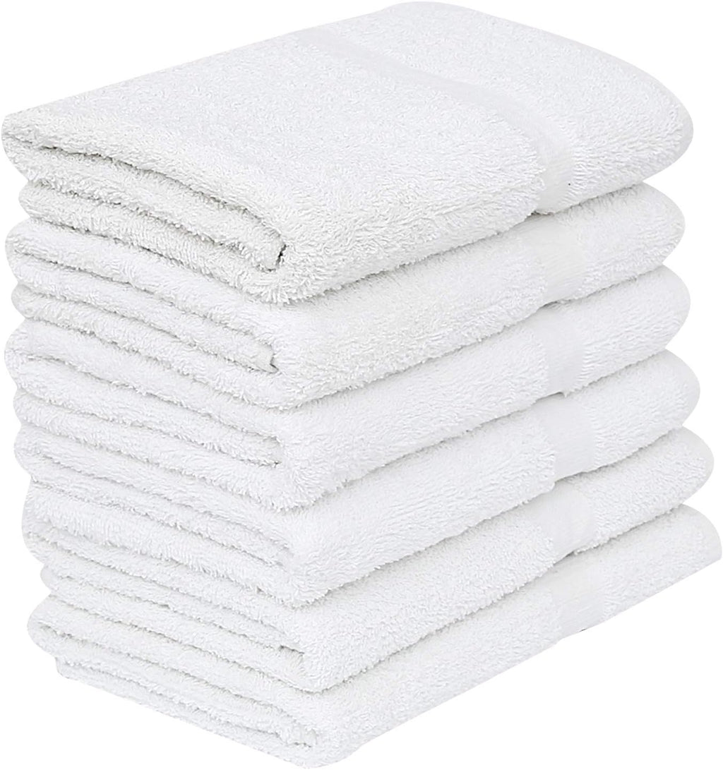 White Cotton Blend Bath Towels (24x 48 Inch) (60) C132590