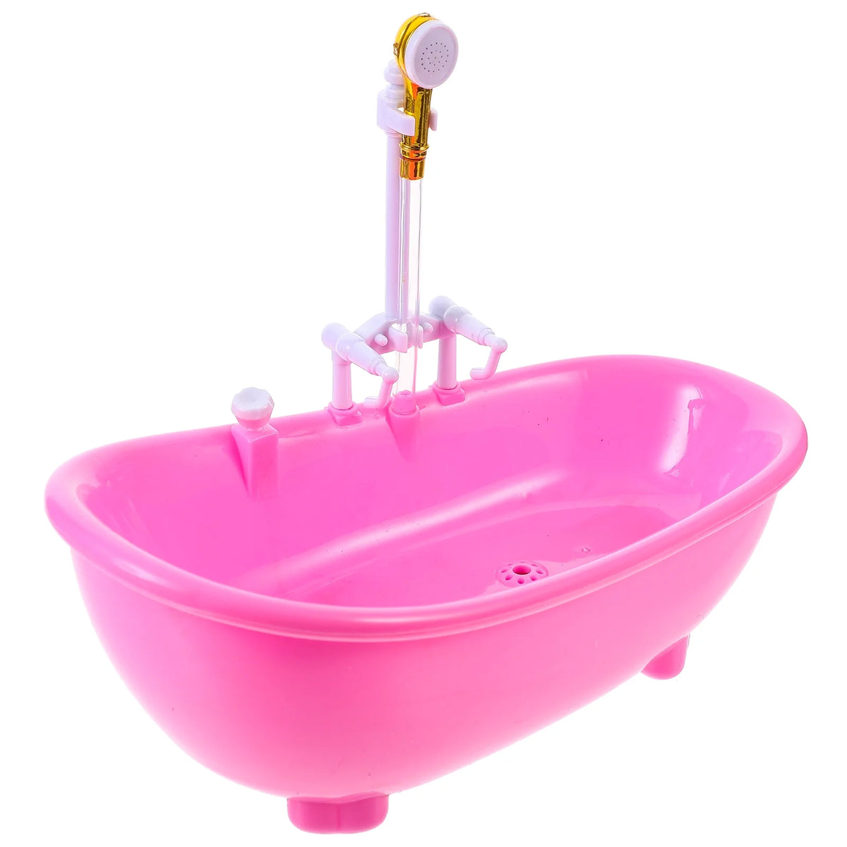 Pink Electric Water Spraying Bathtub with Sprayer for Doll R19915