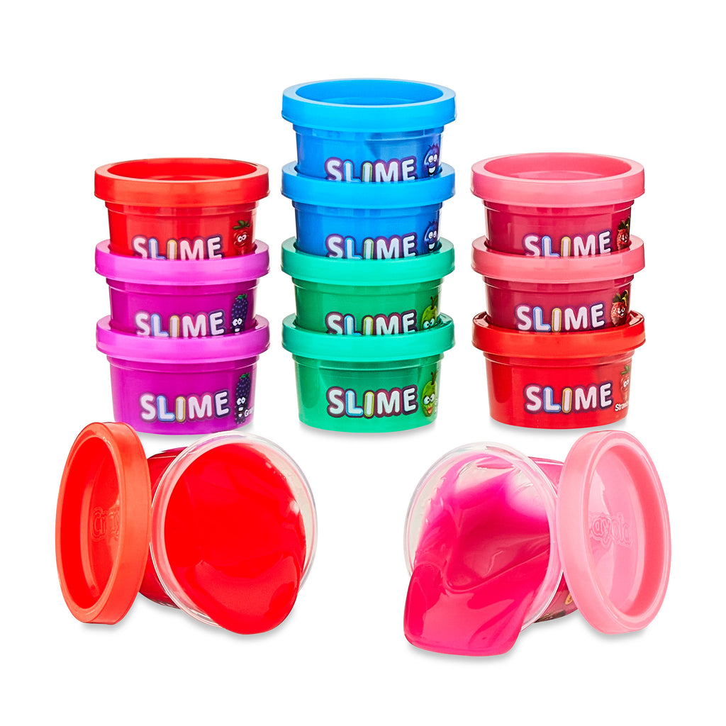 Assorted Colors Scented Slime 12pk 1oz Tubs N144667