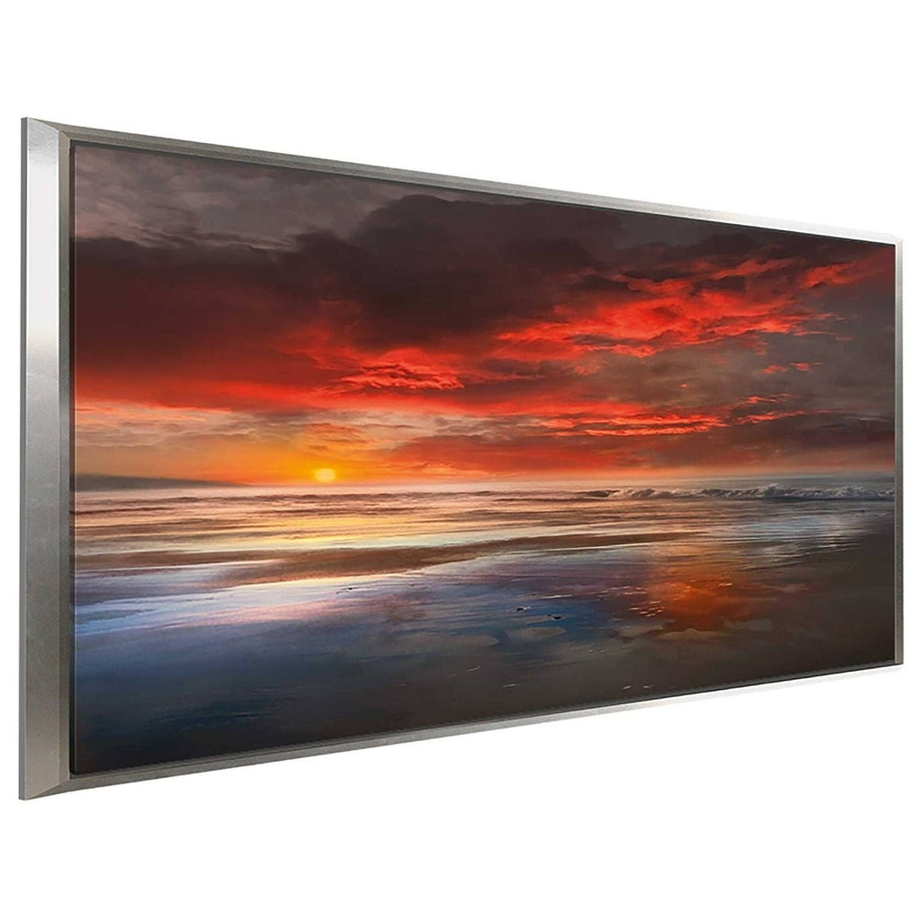 Red Canvas in Floating Frame V24742