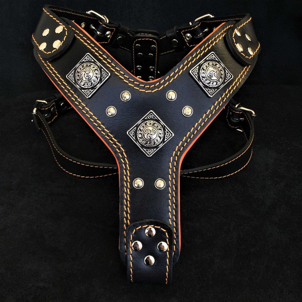 Dog Leather Harness D767
