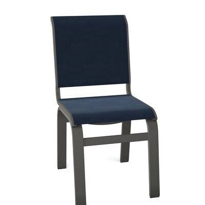Textured Graphite/Lime Patio Dining Side Chair J614