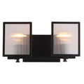 2 Light Bath Light in Black-Brushed Nickel S2573
