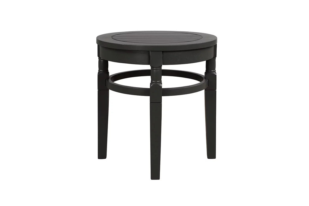 Black Round Side Table P1657
