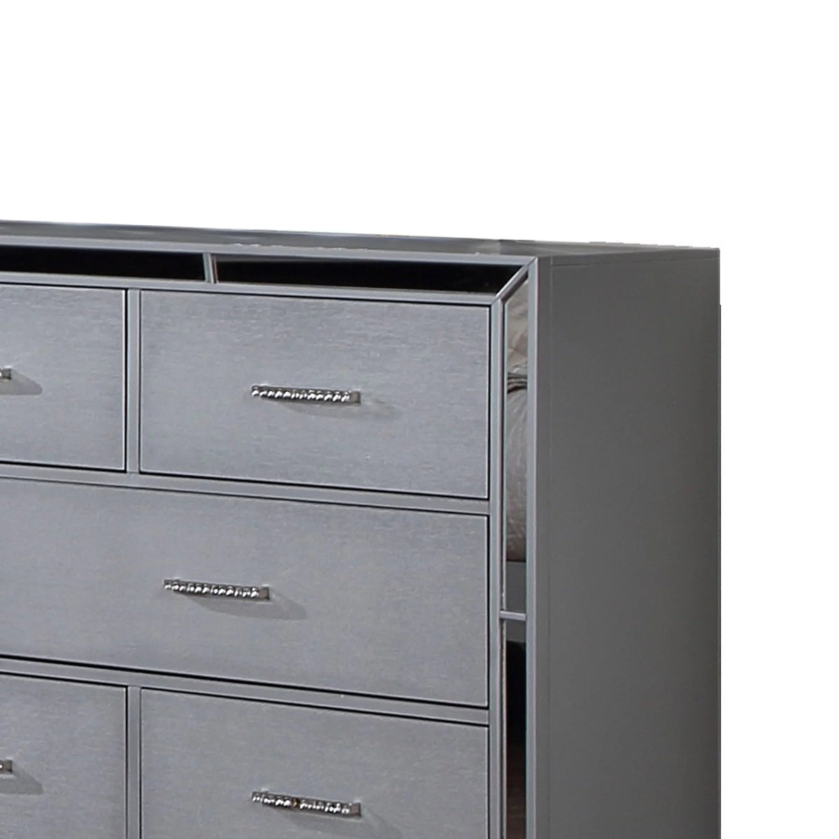64 Inch Pine Wood Dresser, 8 Drawers S621146