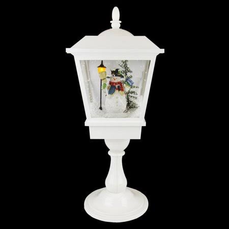 Lighted Musical Snowman Christmas Street Lamp A182181