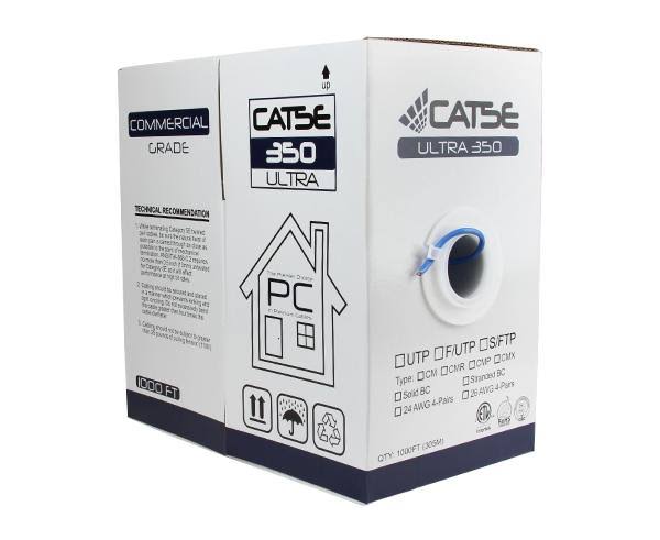 Cat5e Unshielded Bulk Ethernet Cable, UTP, 24 AWG Orange K48768