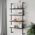 White 5-Shelf Bookcase with Metal Frame B56227