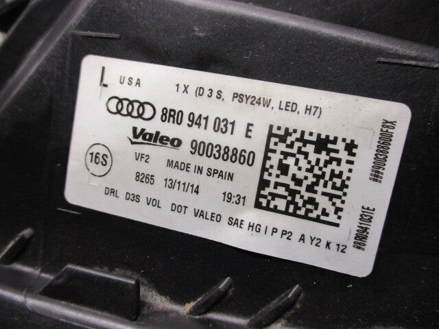 Pre-Owned Audi Q5 SQ5 Driver LH Xenon HID Headlamp W5939