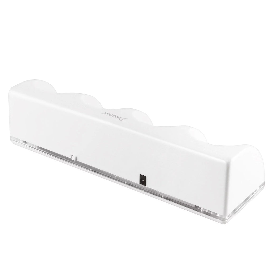 White Quad Remote Controller Charger Dock Station with 4x Rechargeable Battery Pack O161881