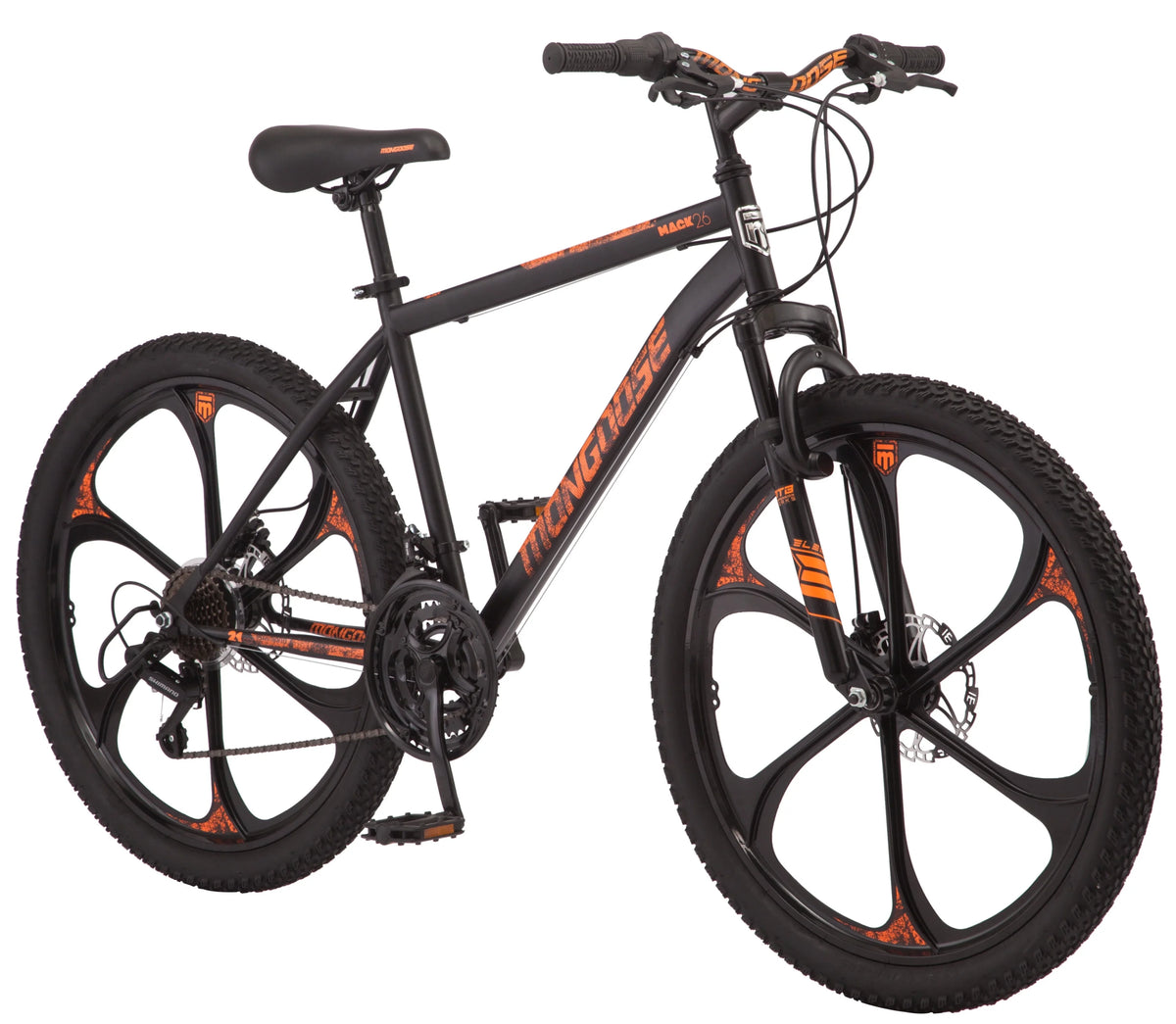 Orange On Black 26" Wheel 21 Speed Mountain Bike F525