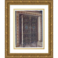 Gold Ornate Wood Frame Double Matted Art Print P9453