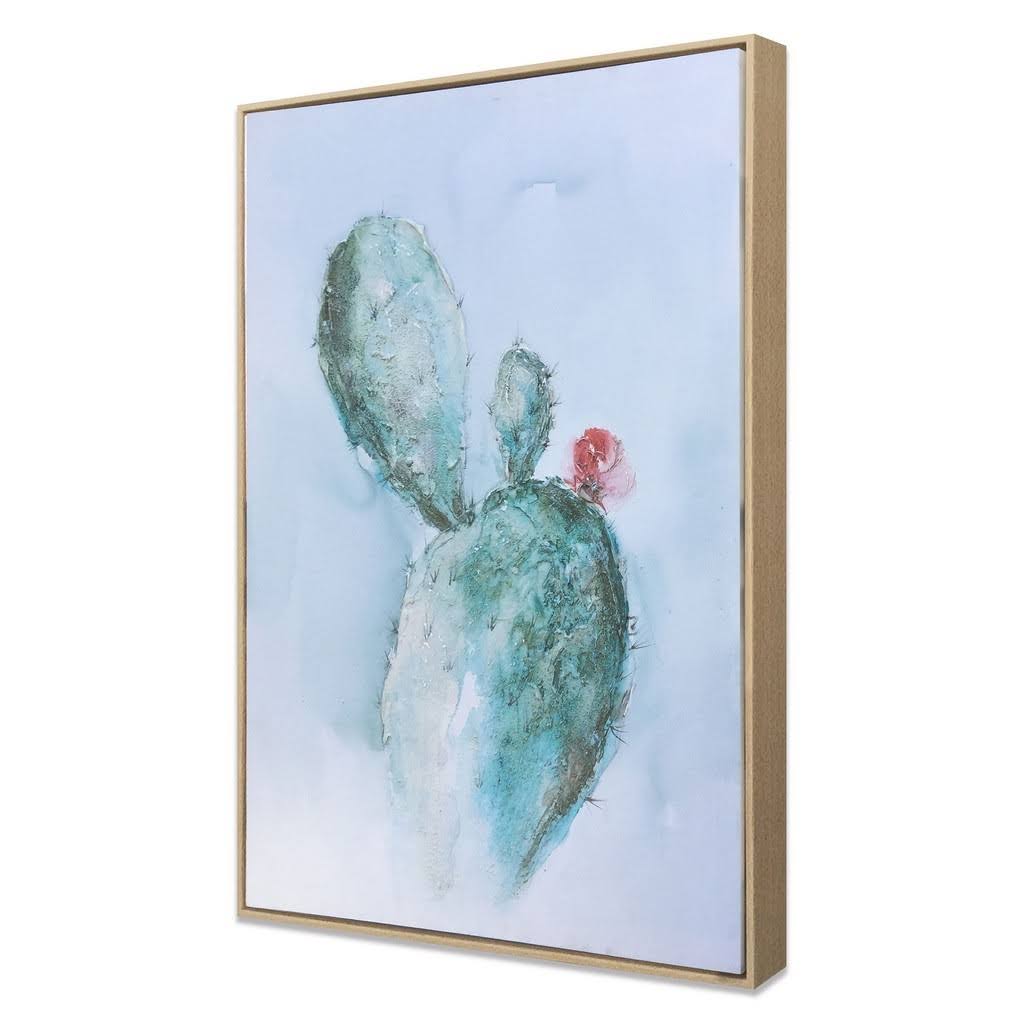 Coral Cactus Hand Painted Giclee Z691