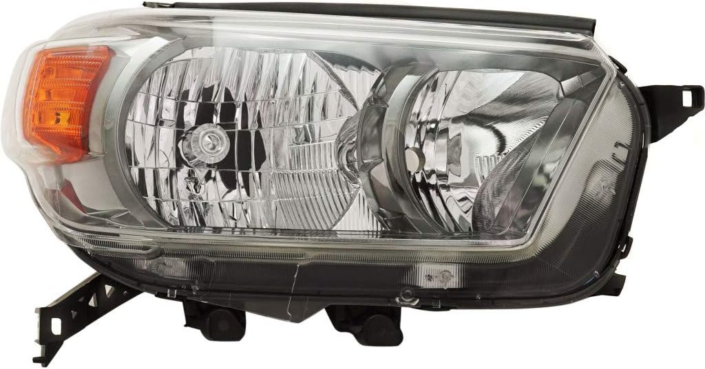 Driver and Passenger Side Headlight Assembly Lens Housing for 2010-2013 Toyota 4Runner D250