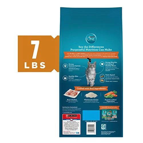 Natural Dry Cat Food With Real Chicken 7 lb. Bag U251435
