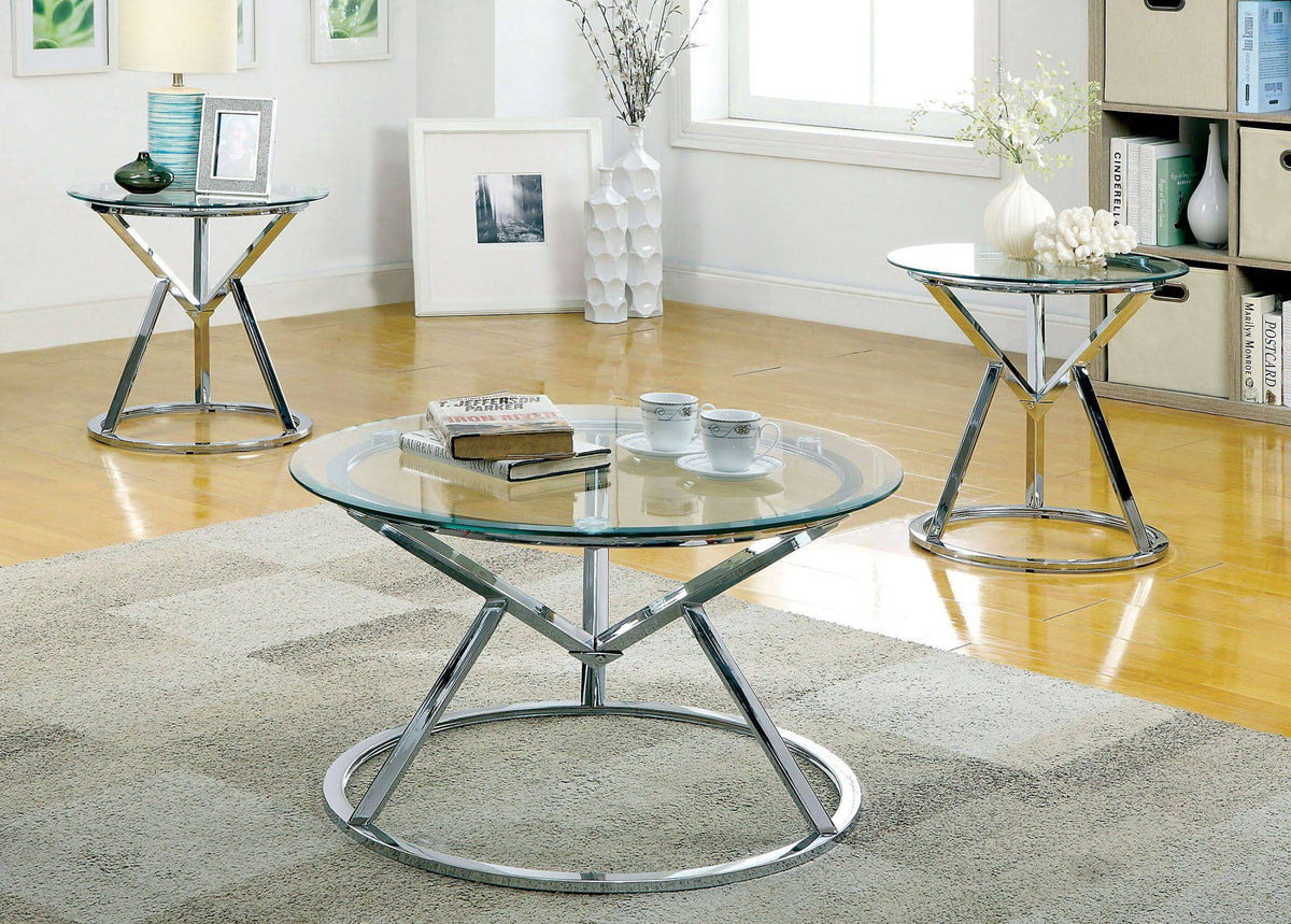 Chrome End Table J132