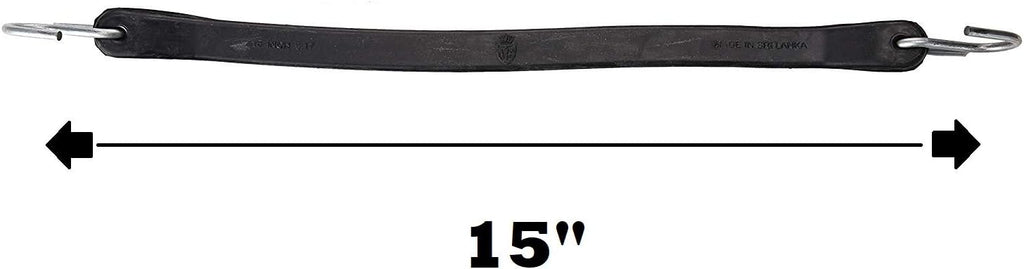 15" Rubber Bungee Cords with Hooks, Pack of 25 W115645