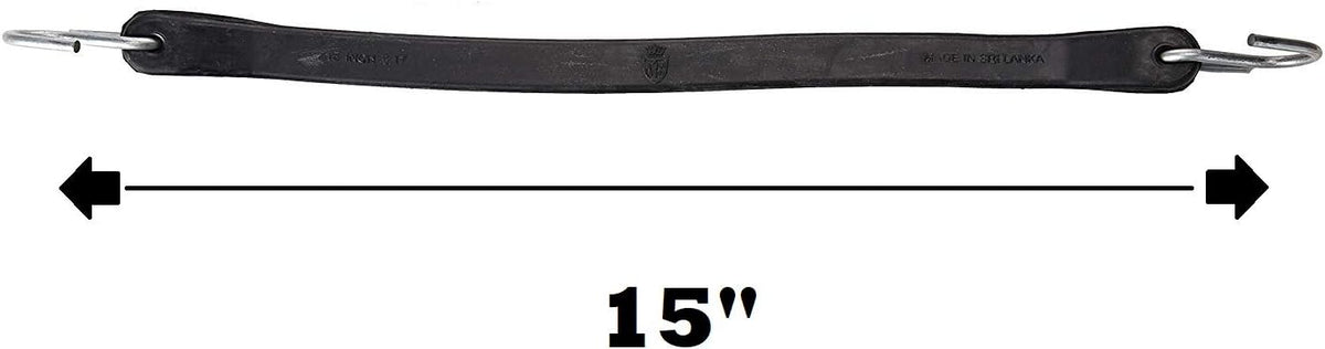 15" Rubber Bungee Cords with Hooks, Pack of 25 W115645