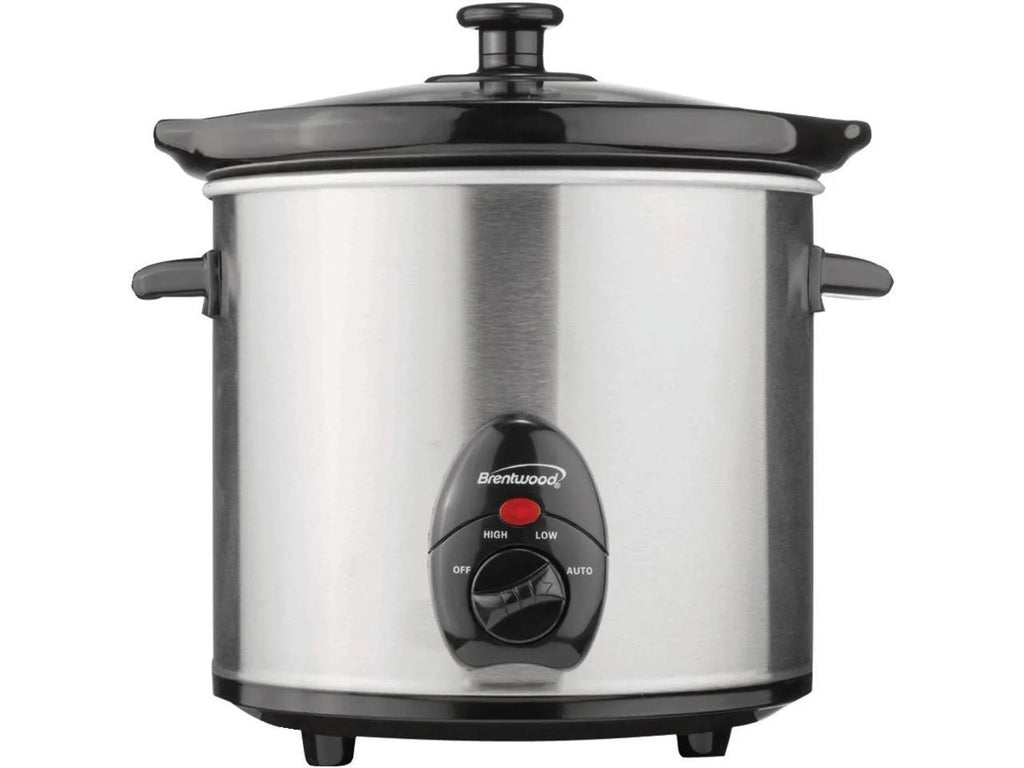 3-Qt. 170-Watt Stainless Steel Slow Cooker Q857
