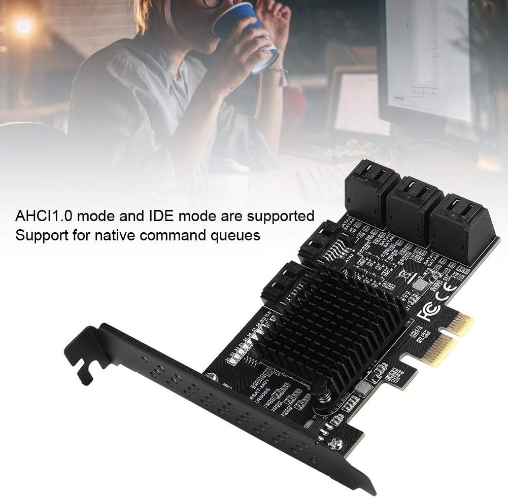 8 Port PCI-E to SATA3.0 Controller Card Adapter Pack of 2 V334955