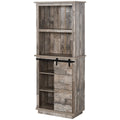 Rustic Kitchen Buffet with Hutch M236