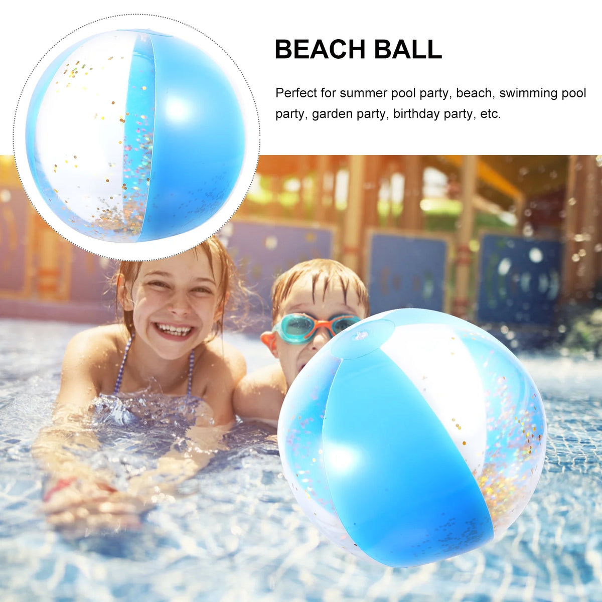 Sequin Inflatable Beach Balls M926959