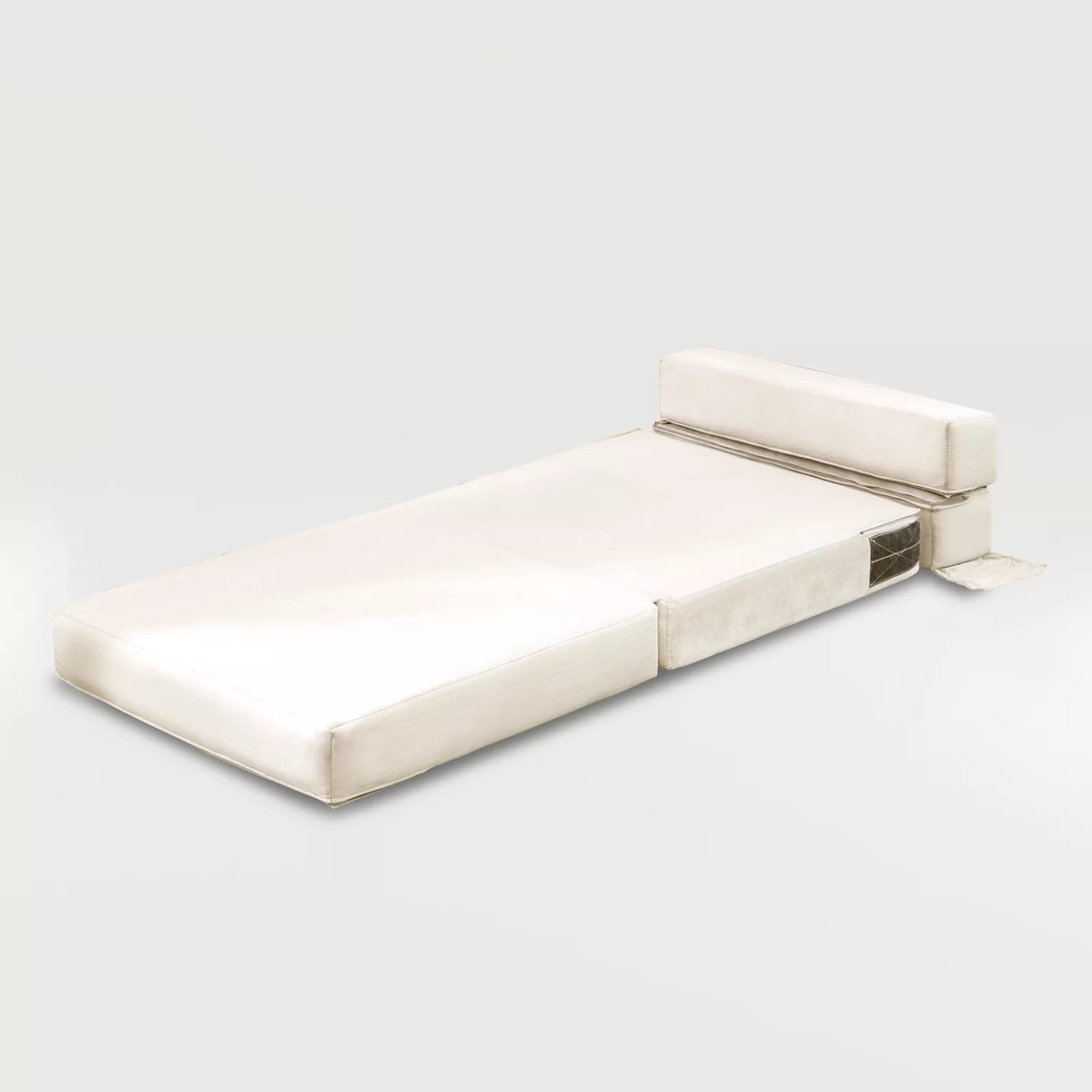 Convertible Single Sofa Bed Folding Futon Sleeper Beige P139
