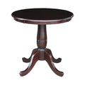 30" Round Wood Dining Table J463