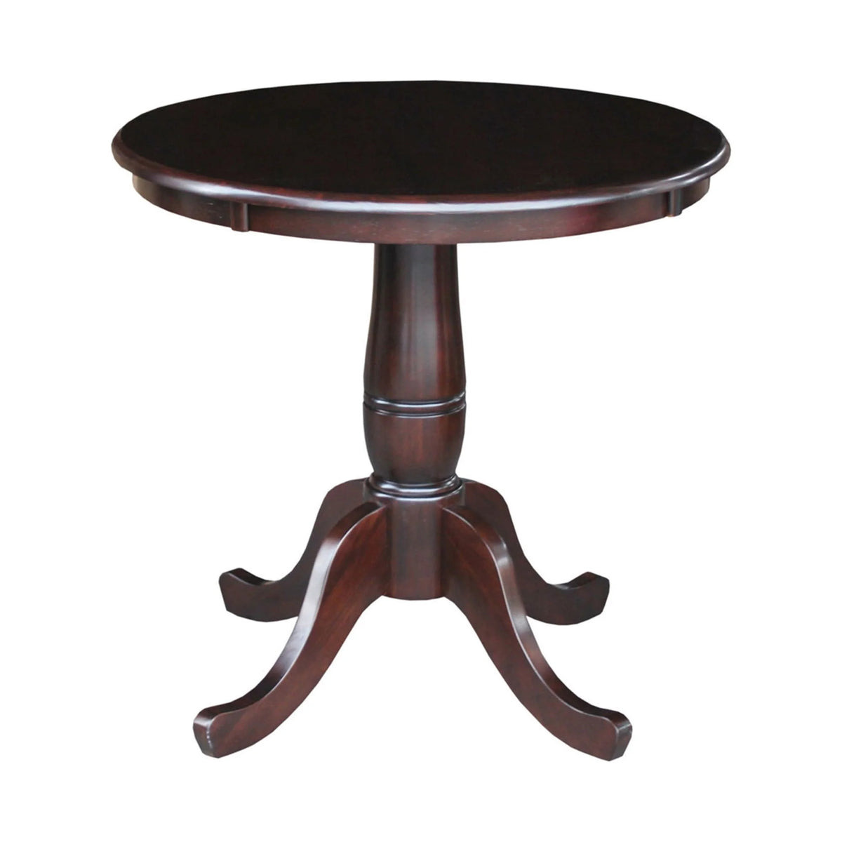 30" Round Wood Dining Table J463