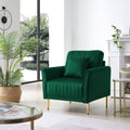 Green Velvet Accent Chair Q681298