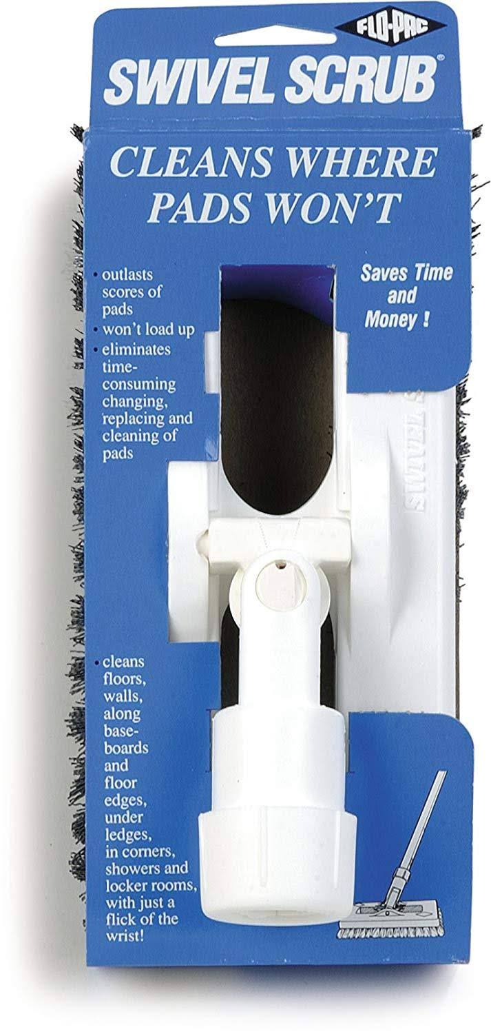 Swivel Scrub Brush, 8 inch, Black (Pack of 12) H8598