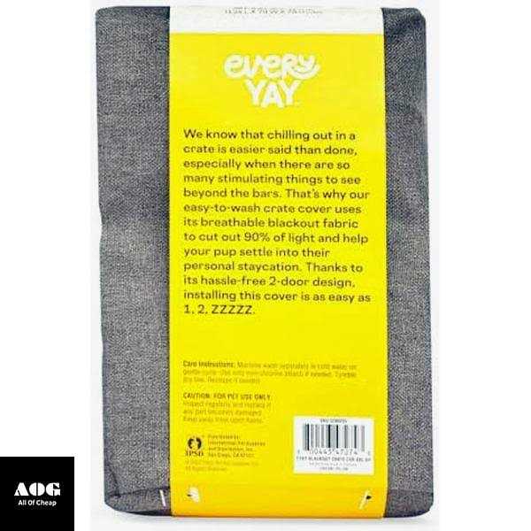 Grey Dog Crate Cover H2007