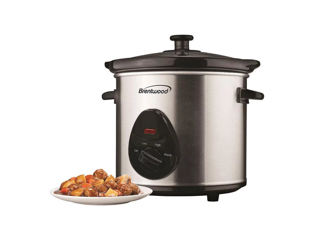 3-Qt. 170-Watt Stainless Steel Slow Cooker Q857