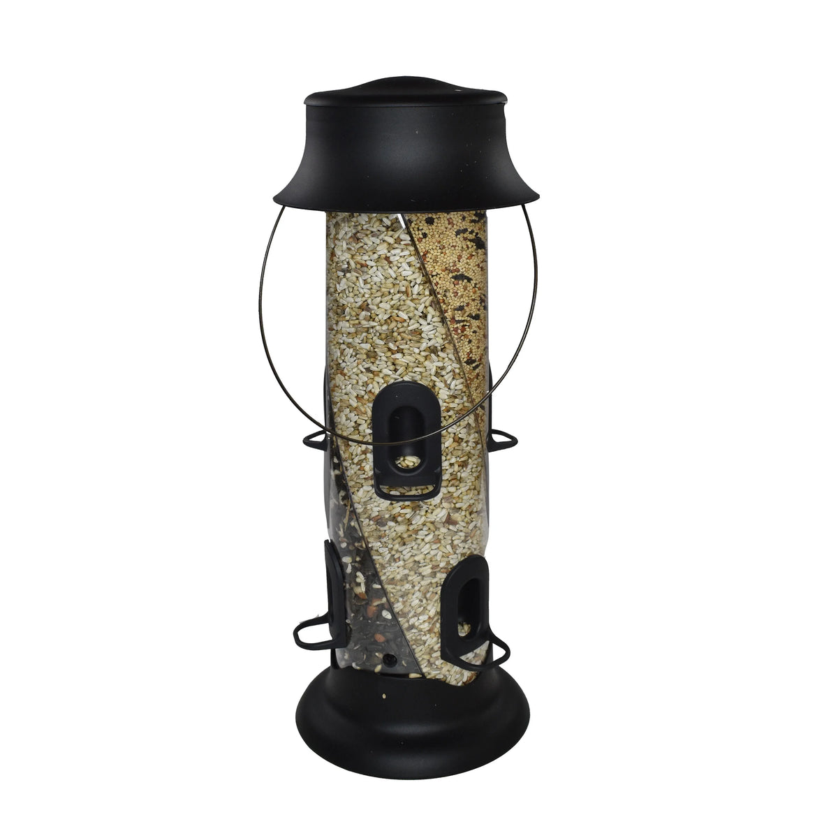 Black Recycled Resin Wild Bird Tube Feeder, 5 lb. Capacity D656883