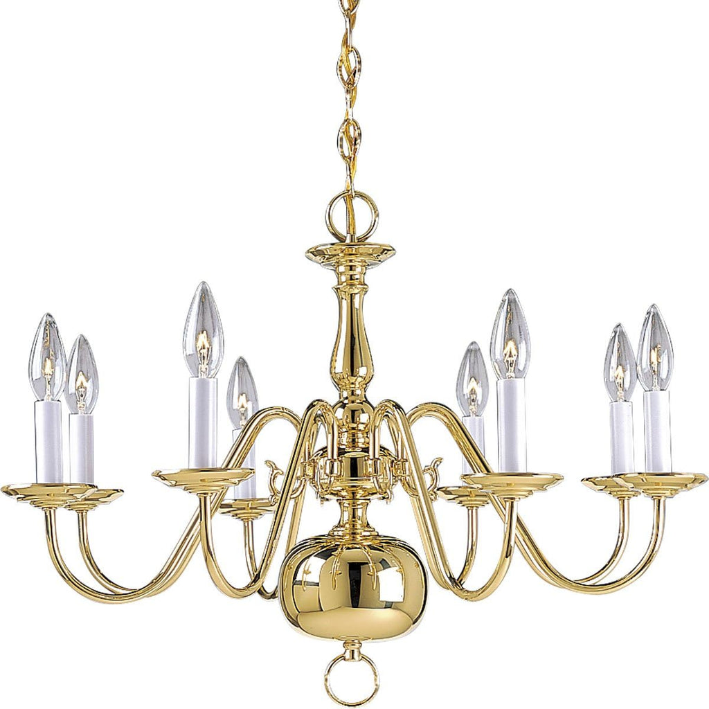 Brass Chandelier 26-Inch Diameter x 18-Inch Height Q785