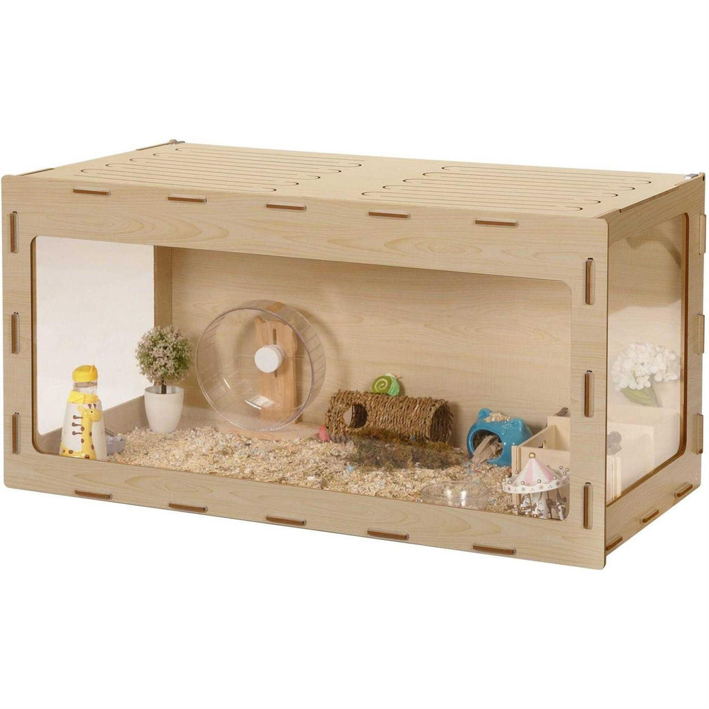 Wooden Hamster Cage Small Animal Hutch H58142