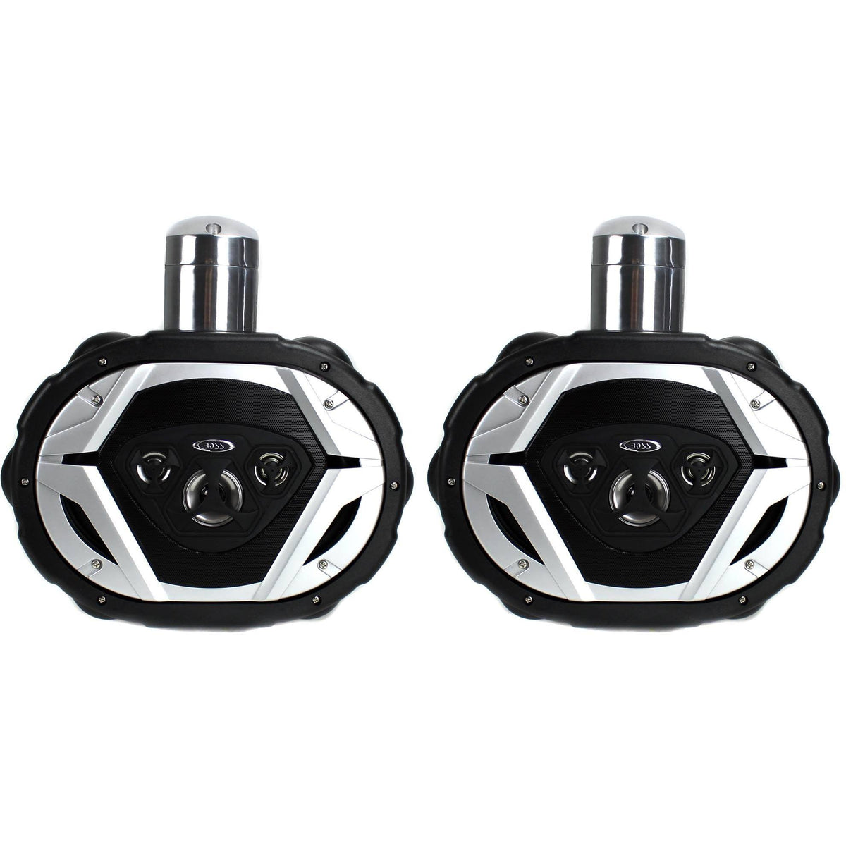 Black 6x9" 1100W 4-Way Waterproof Marine Speaker Set R209840