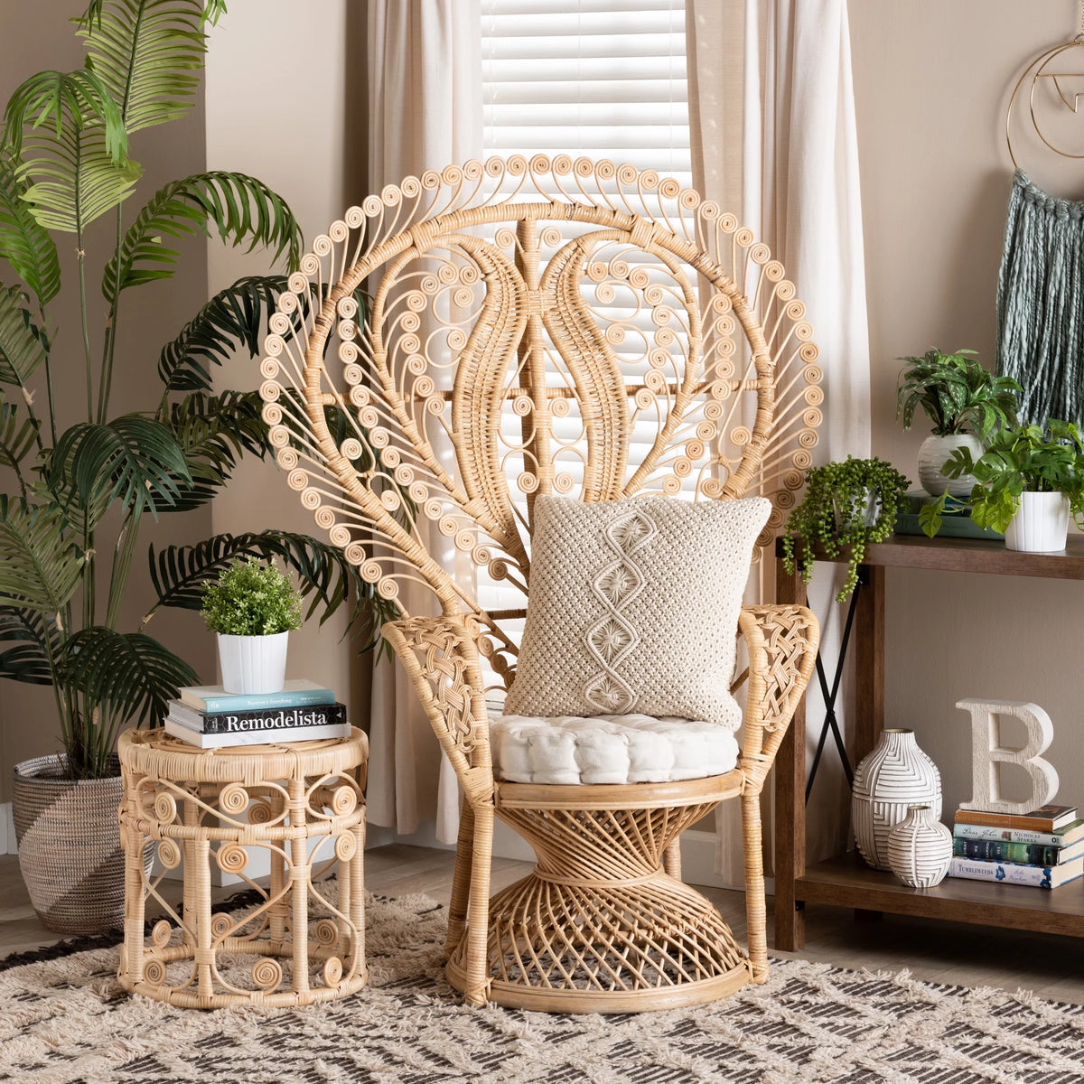 Natural Brown Rattan Chair X534