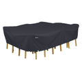 Black Rectangular/Oval Patio Table & Chair Set Cover T669