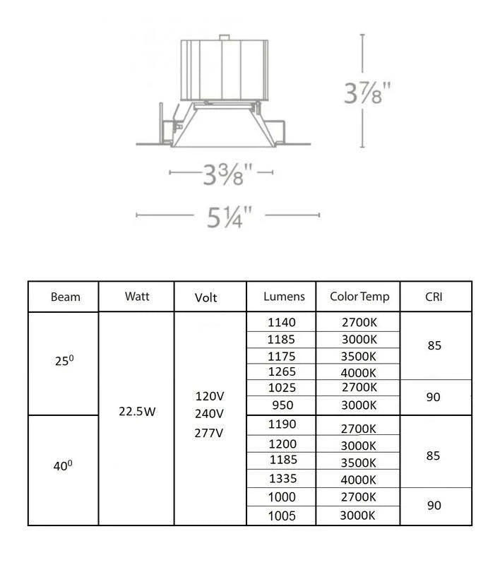 Black Invisible Trim LED Module V4311