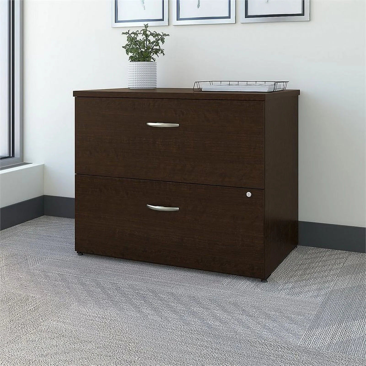 2 Piece Wood Filing Cabinet Set with 2 Drawer G30823