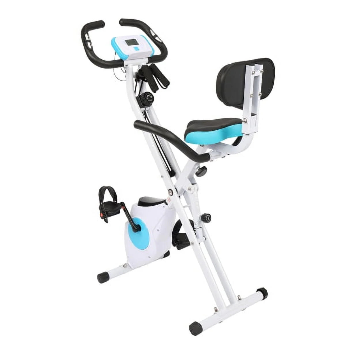 Foldable Indoor Exercise Bike 300LB Capacity 8-Level Magnetic Resistance U997580
