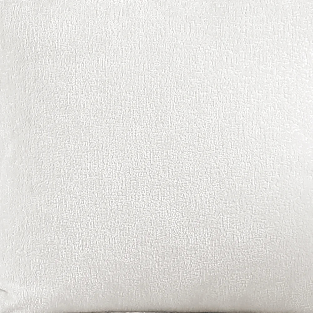 White Chenille Sofa with Armrests B233