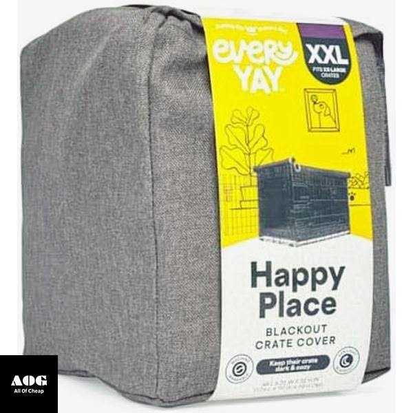 Grey Dog Crate Cover H2007