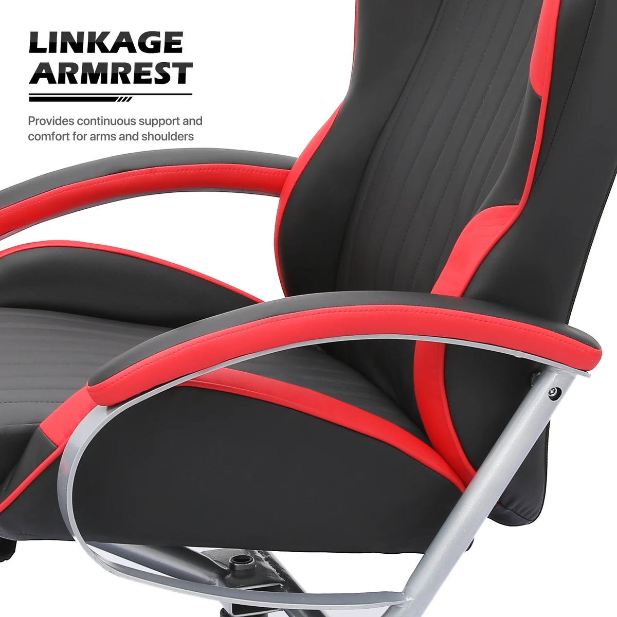Red Adjustable Upholstered Swivel Recliner with Ottoman Z91241