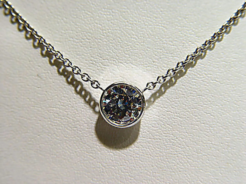 Bezel Set Diamond Pendant Chain H106262