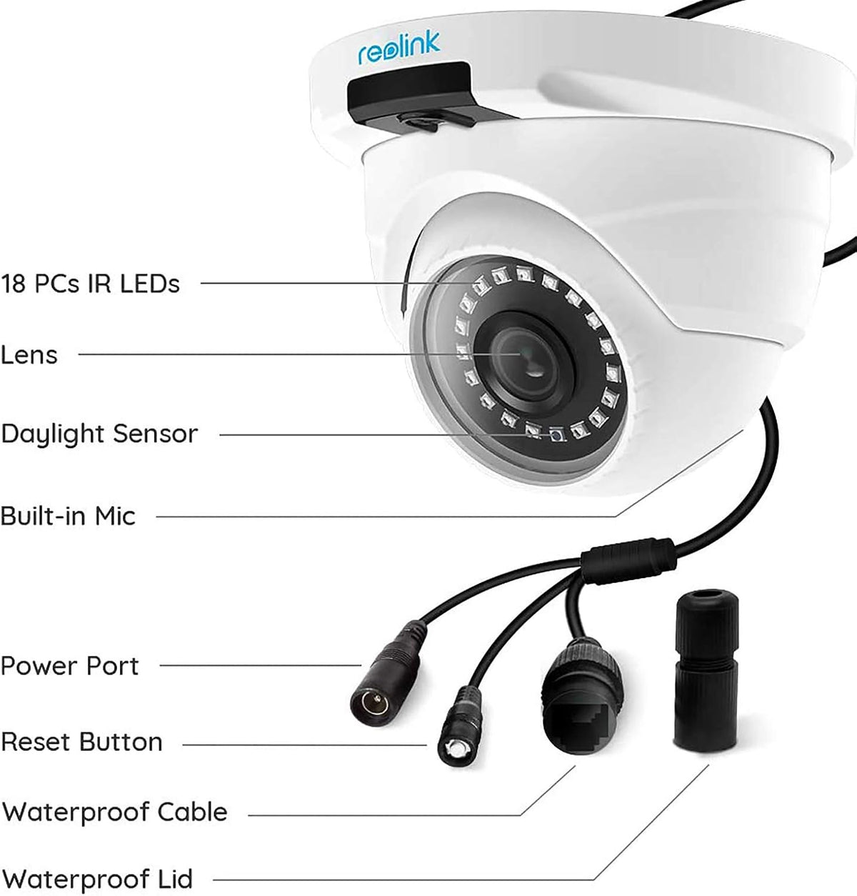 4MP PoE IP Camera Outdoor Video Surveillance Cam Z637