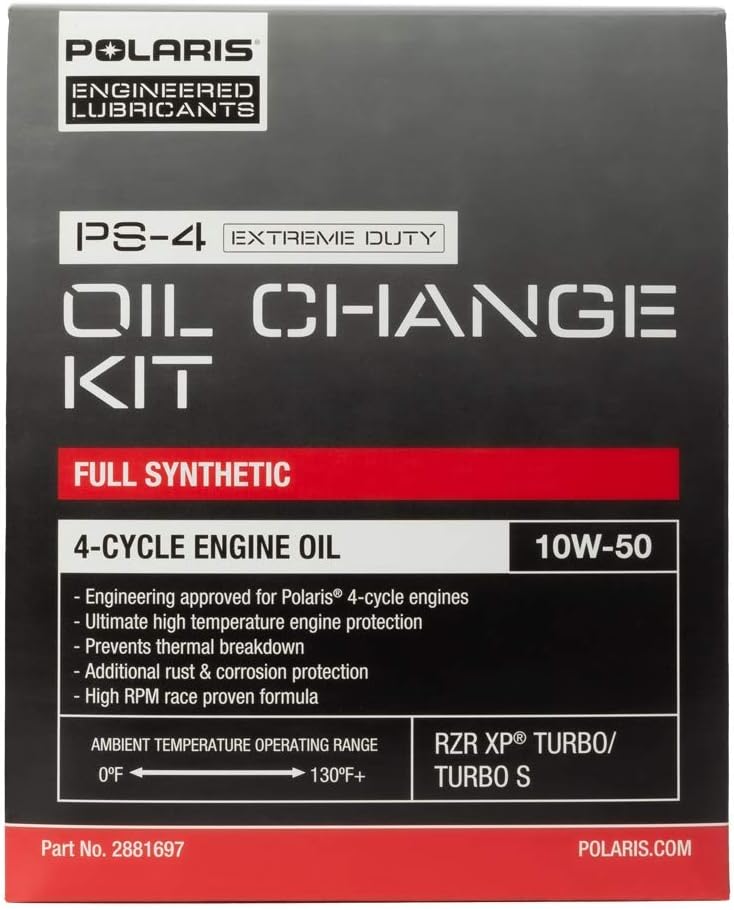 3 Quarts PS-4 Extreme Duty Engine Oil and 1 Oil Filter Pack of 2 K455963