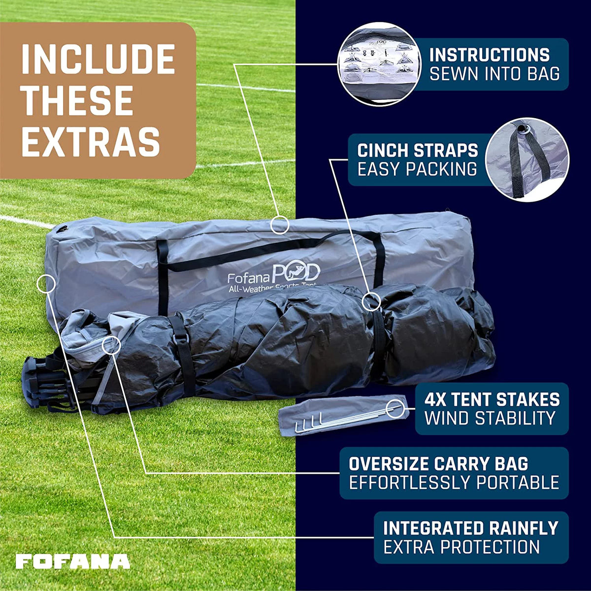 All Weather Pop up Sports Tent for up to 4 People X107611