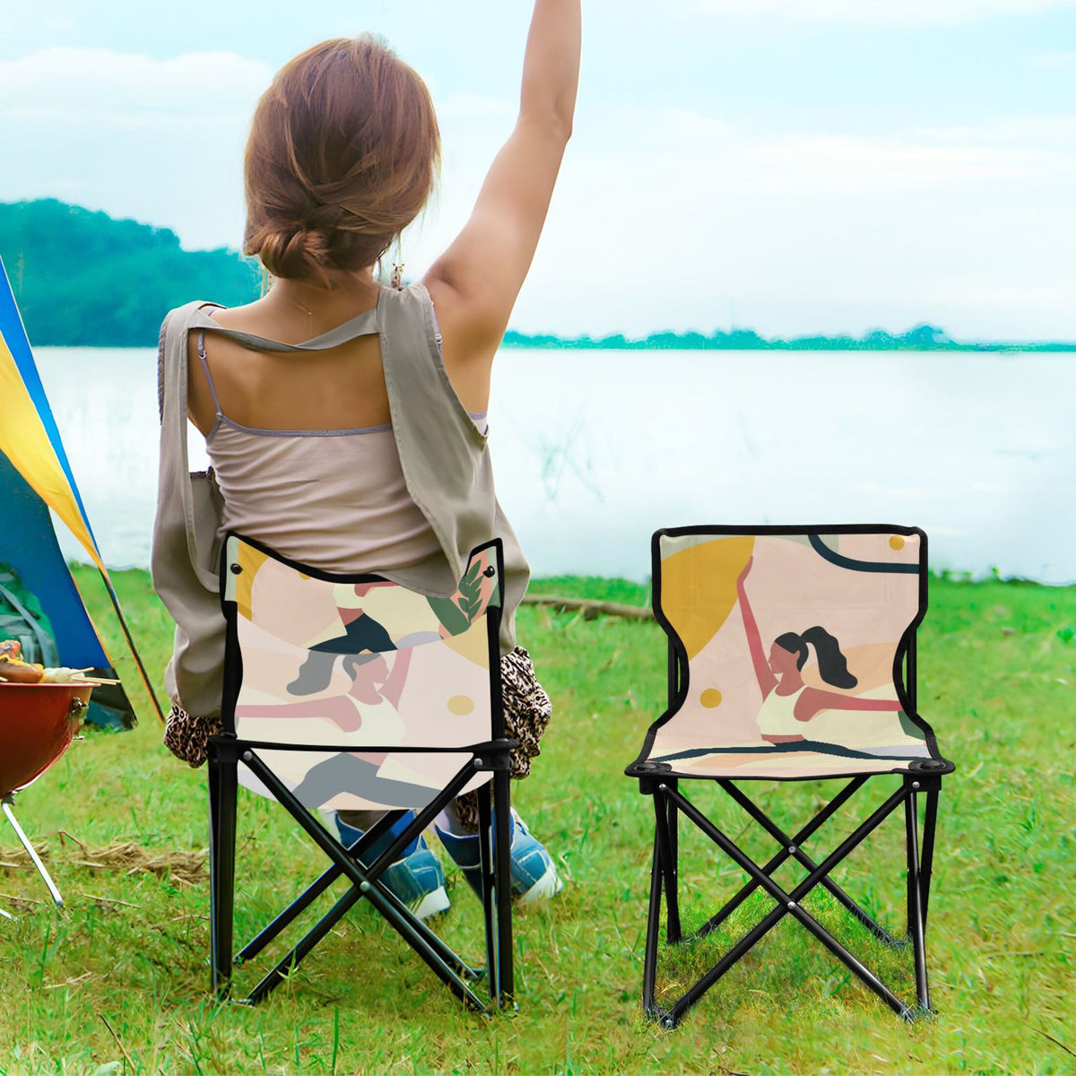 Portable Folding Camping Chair with Carry Bag R216